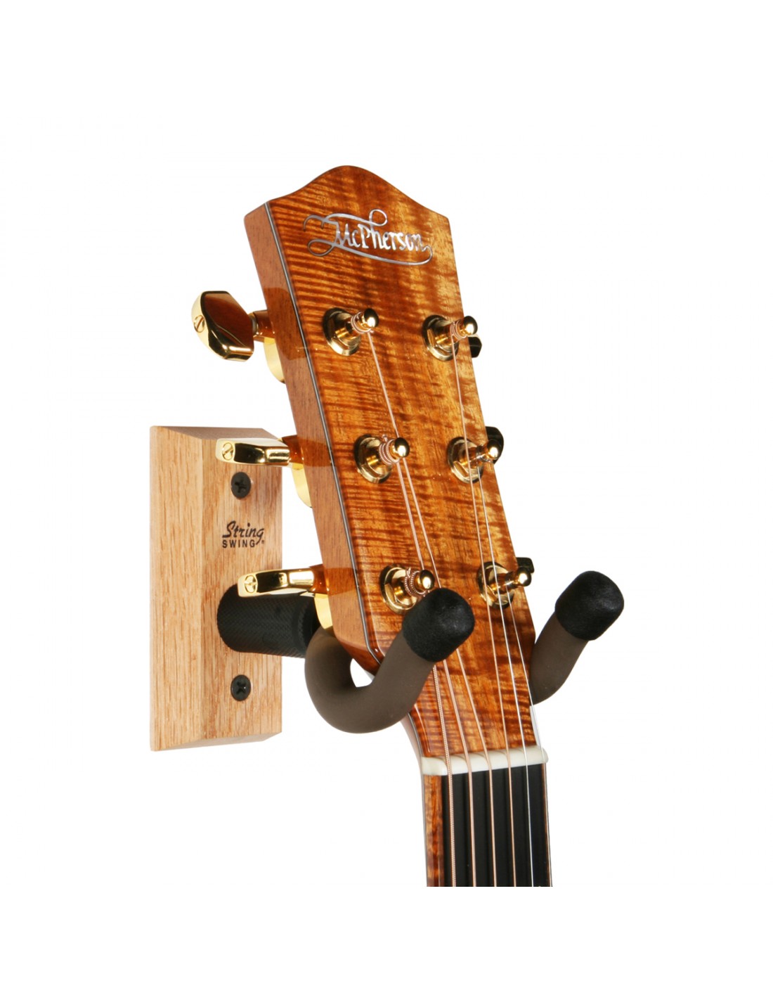 supporto da muro stringswing in quercia univ per chitarra cc01 oak